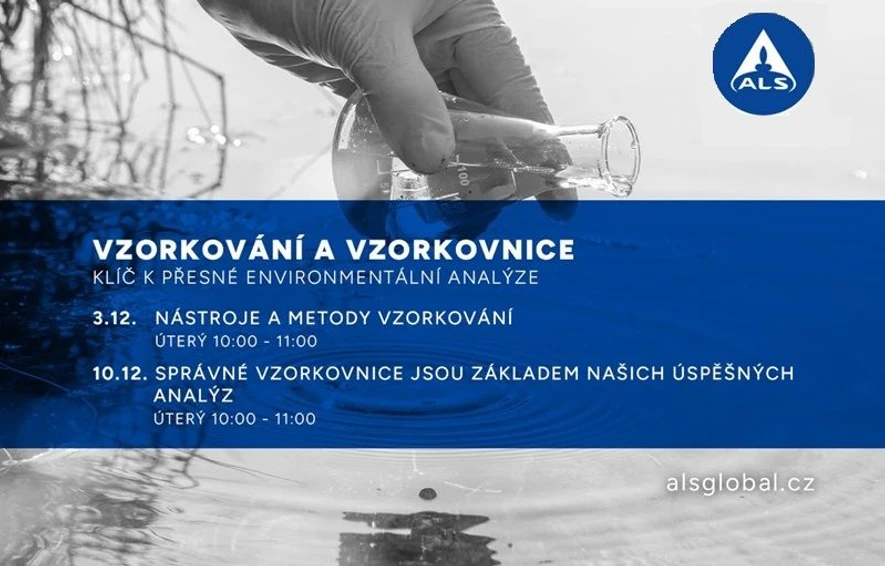 <p>ALS Czech Republic: Prosincové webináře: Vzorkování a vzorkovnice jsou naším klíčem k přesné environmentální analýze</p>