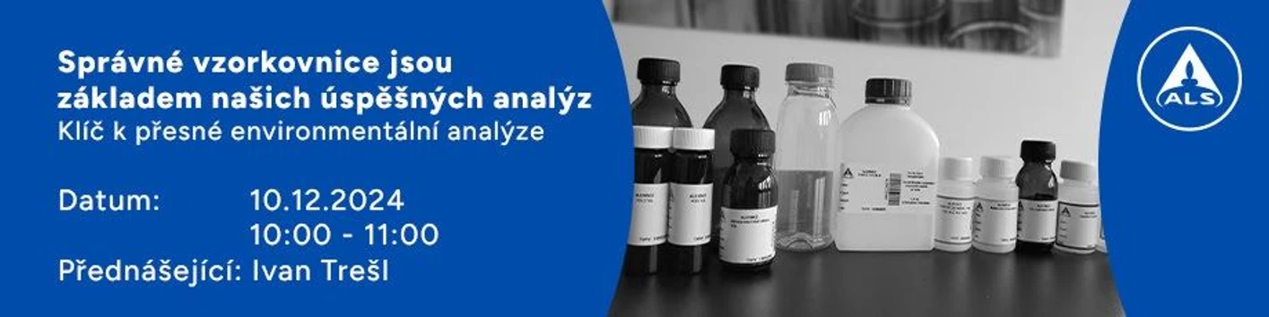 ALS Czech Republic: Webinář Správné VZORKOVNICE jsou základem našich úspěšných analýz