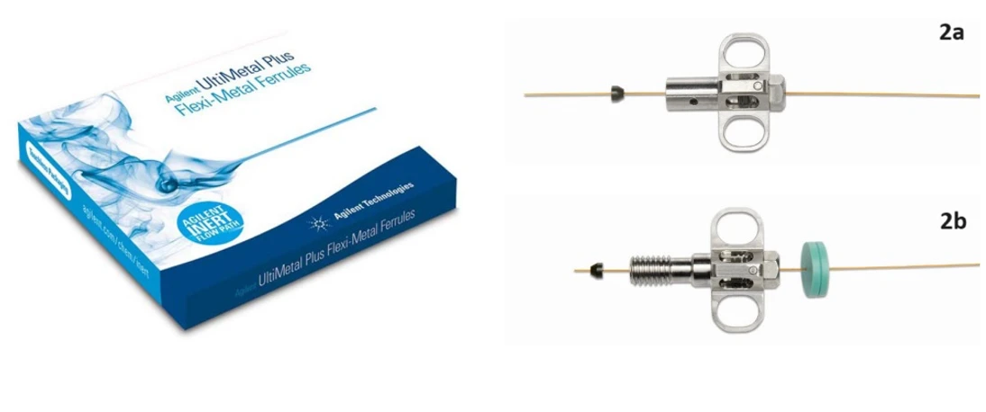 Altium International: Obrázek 2a. Matice pro MSD a ECD 2b. Matice pro nástřik a FID detektory