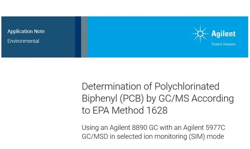 Stanovení polychlorovaných bifenylů (PCB) pomocí GCMS podle metody EPA 1628 