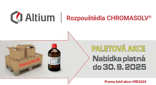 Paletová akce na rozpouštědla CHROMASOLV™ od Honeywell
