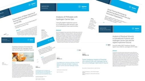 Přehled GC/MSD literatury Agilent Technologies H1/2024