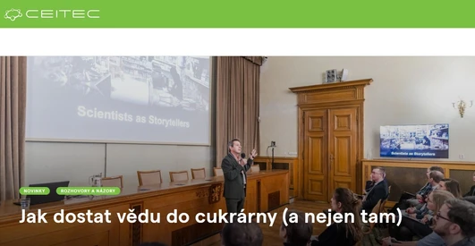 Jak dostat vědu do cukrárny (a nejen tam)