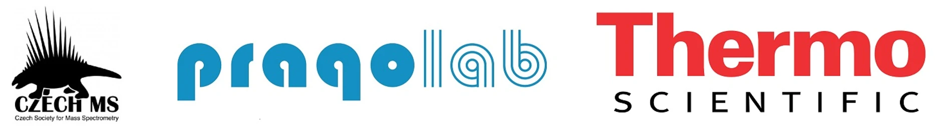 ČSHS: Česká společnost pro hmotnostní spektrometrii, česká pobočka firmy Thermo Fisher Scientific, firma Pragolab.