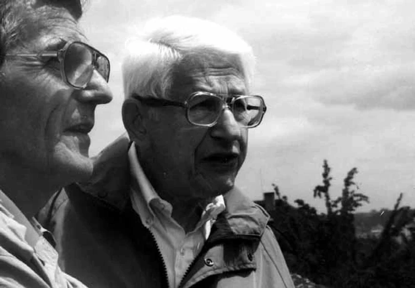 ČSHS: Obrázek 2: Dr. Meyerson a autor během návštěvy v Praze v r. 1993