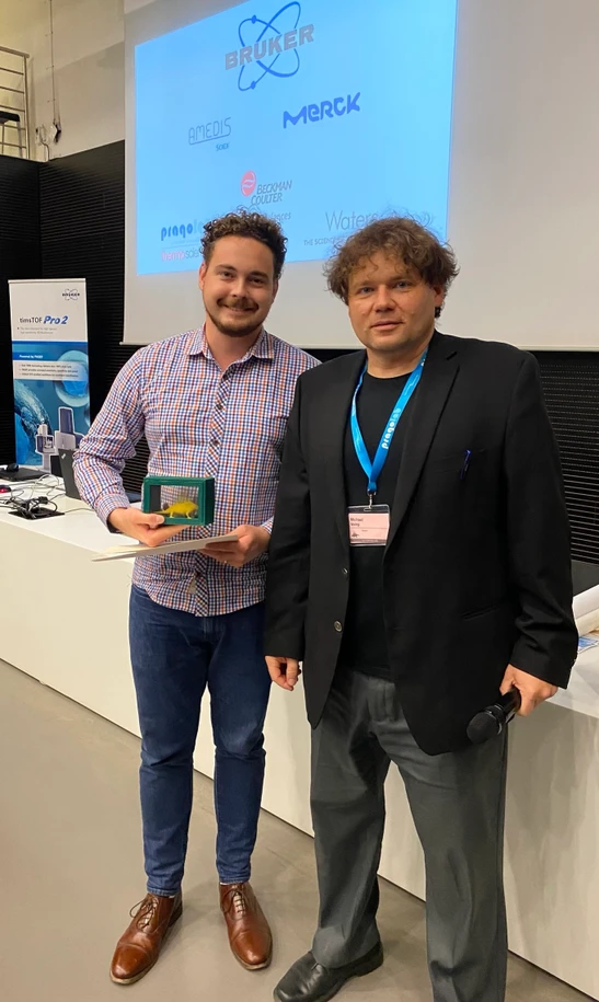 ČSHS: Předávání ocenění konference CEEPC/IPM/CMSC 2022 (Aleš Kvasnička a Michael Volný)