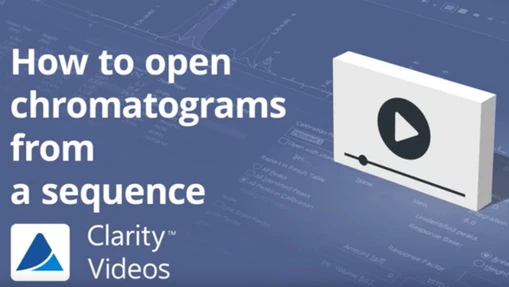 Jak otevřít chromatogramy ze sekvence