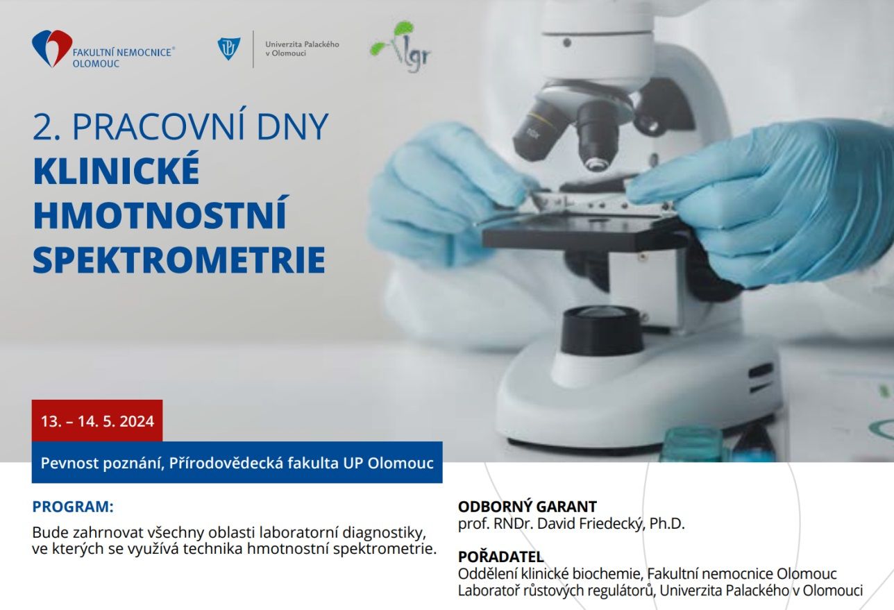 FN Olomouc: Pracovní dny klinické hmotnostní spektrometrie