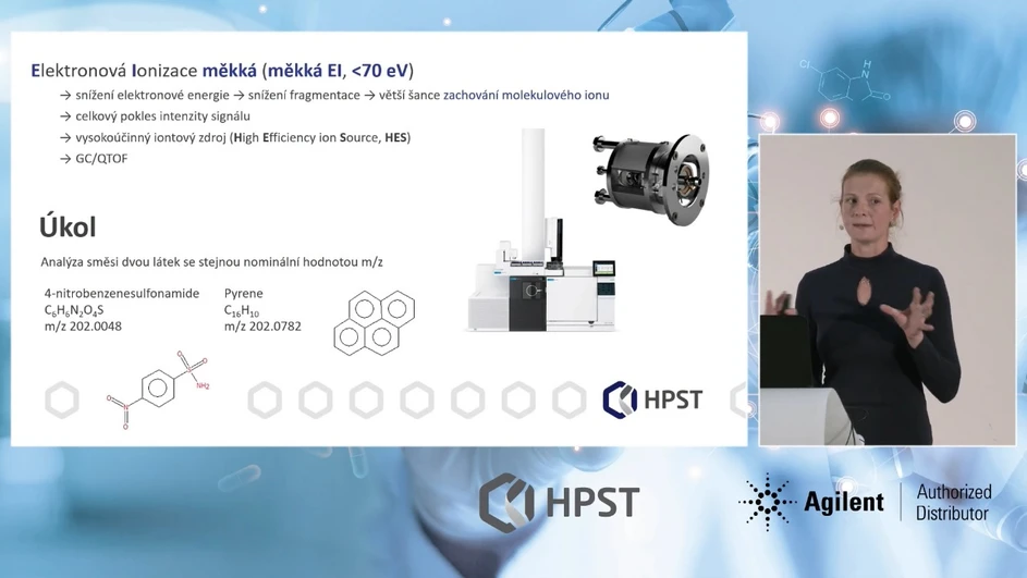 HPST: Agilent GC/Q-TOF 7250 s měkkou Elektroovou Ionizací