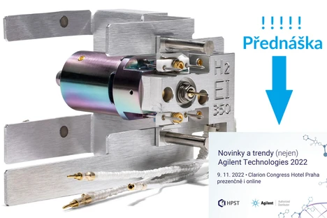 Agilent HydroInert GC/MS iontový zdroj - vodík jako standard