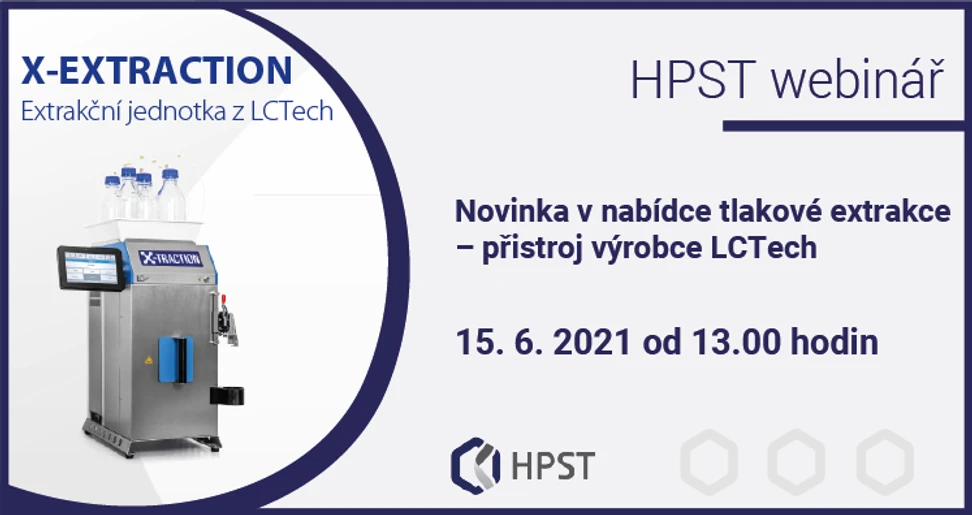 HPST: Novinka v nabídce tlakové extrakce – přistroj výrobce LCTech