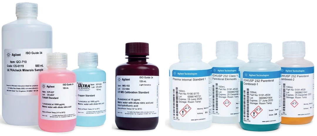 HPST: Standardy od Agilent Technologies pro AAS, ICP-OES, ICP-MS