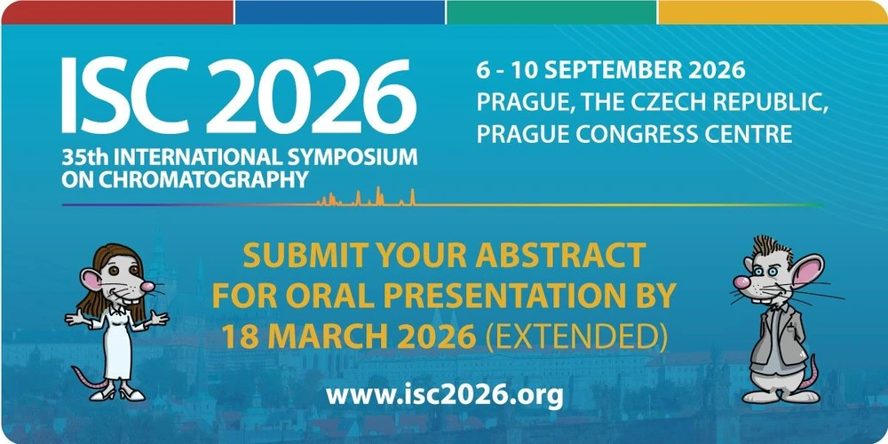 <p>International Symposium on Chromatography: Deadline pro podání abstraktů na konferenci ISC 2026 prodloužena!</p>
