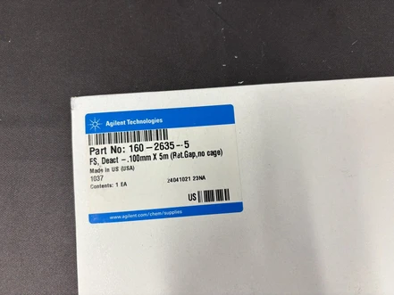 Agilent deaktivovaná křemenná kapilára, 5 m × 0,1 mm, 160-2635-5 (Nová)