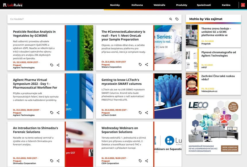 <p>LabRulez: GC a GC/MS webináře týden 12/2022</p>
