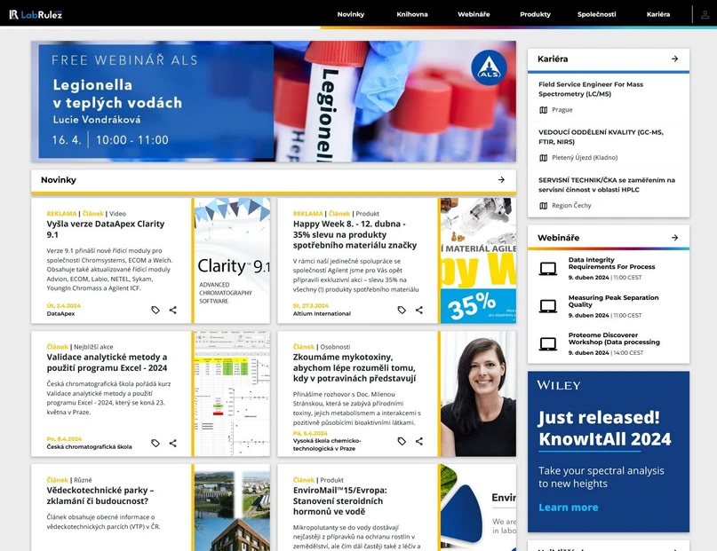 LabRulez: Novinky LabRulezLCMS: Nejnovější zprávy ze světa vědy