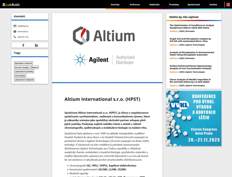 LabRulez: Profil společnosti Altium International