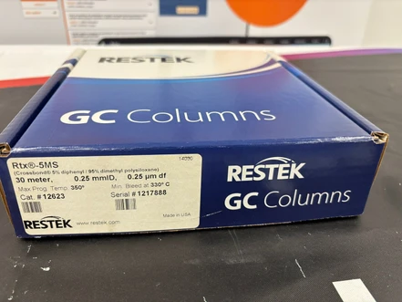 Restek Rtx-5MS GC kolona, 30 m, 0,25 mm ID, 0,25 µm (Testováno)