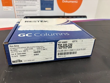 Restek Rxi-5ms GC kapilární kolona, 30 m, 0,25 mm ID, 0,25 µm, 5.0" klec pro Agilent 6850 GC (Testováno)