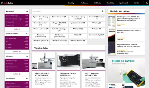 TOP GC a GC/MS produkty na LabRulezGCMS v roce 2022