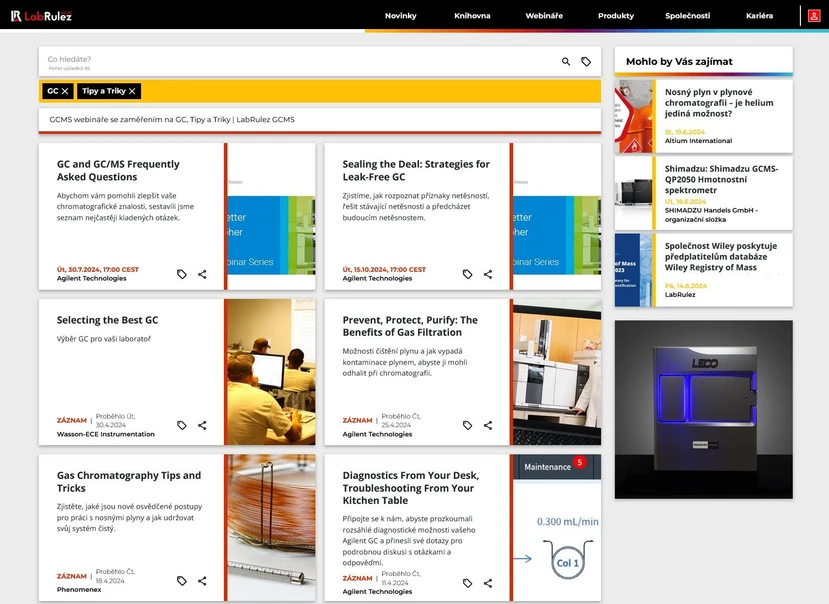 <p>LabRulez: Výběr GC a GC/MS Tipy a Triky webinářů v H1/2024</p>
