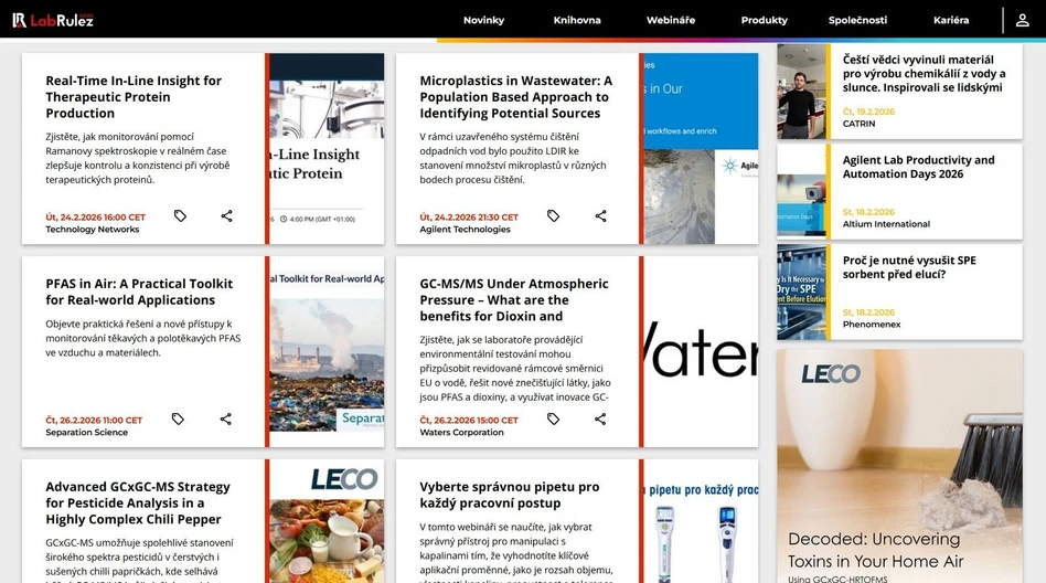 <p>LabRulez: Webináře LabRulezGCMS týden 09/2026</p>