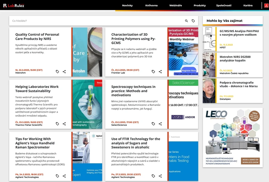 <p>LabRulez: Webináře LabRulezGCMS týden 12/2023</p>
