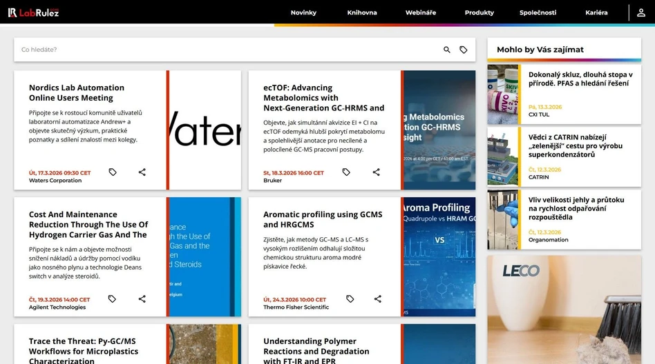 <p>LabRulez: Webináře LabRulezGCMS týden 12/2026</p>