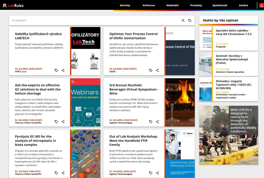 <p>LabRulez: Webináře LabRulezGCMS týden 19/2023</p>
