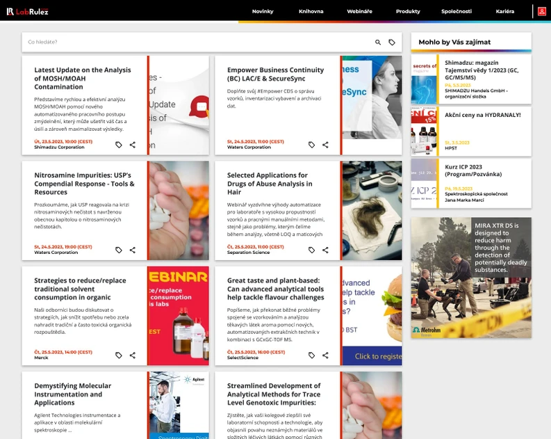 <p>LabRulez:  Webináře LabRulezGCMS týden 21/2023</p>
