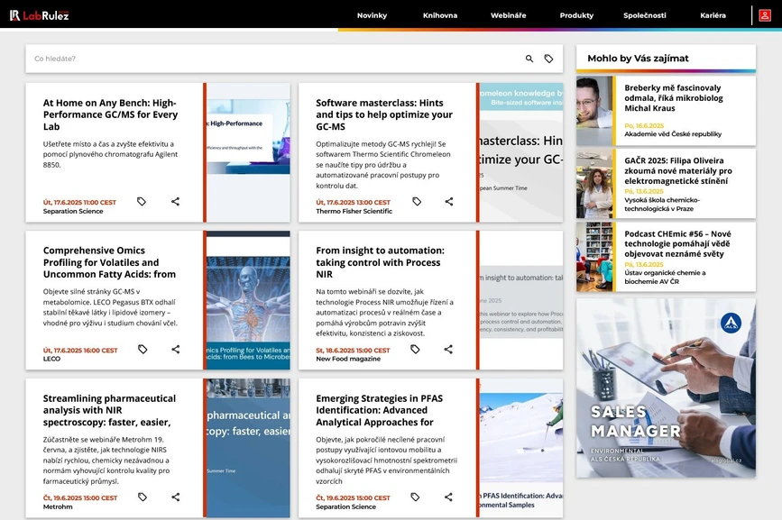 <p>LabRulez: Webináře LabRulezGCMS týden 25/2025</p>