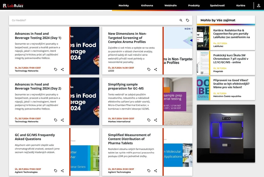 <p>LabRulez: Webináře LabRulezGCMS týden 30-31/2024</p>
