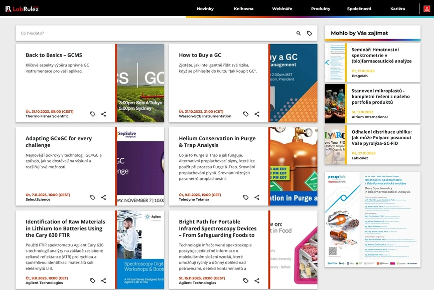 <p>LabRulez: Webináře LabRulezGCMS týden 44-45/2023</p>
