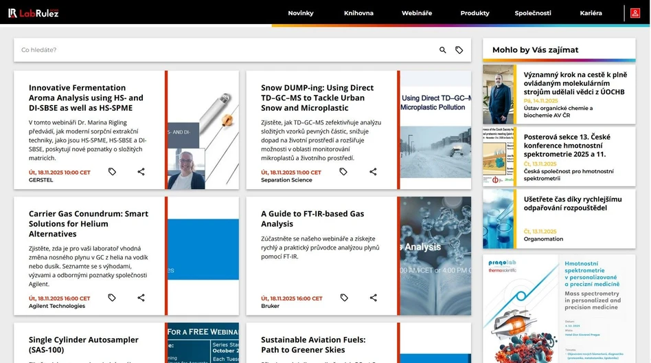 <p>LabRulez: Webináře LabRulezGCMS týden 47/2025</p>