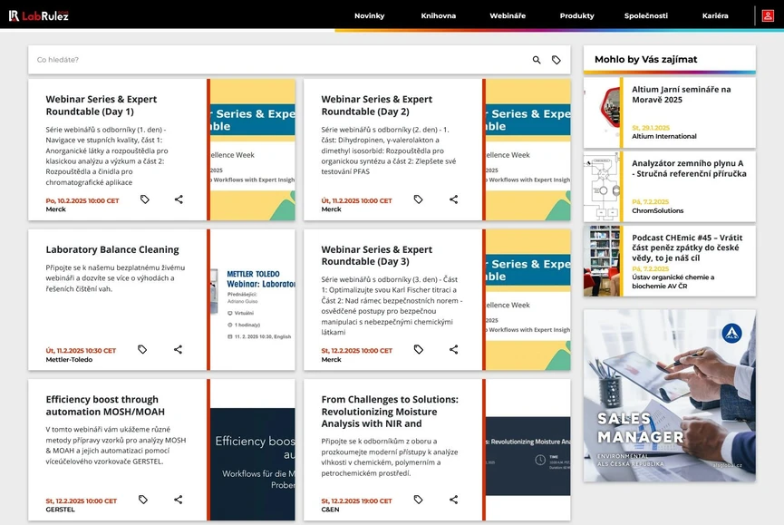<p>LabRulez: Webináře LabRulezGCMS týden 7/2025</p>