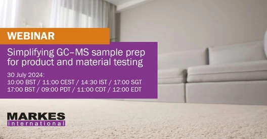 Simplifying sample preparation for GC–MS