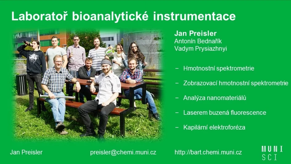 Masarykova univerzita/Ústav chemie Přírodovědecké fakulty: LABORATOŘ BIOANALYTICKÉ INSTRUMENTACE