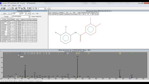Seminář Wiley - Část 2: Hledání struktur pomocí NIST MS Search a používání MS Interpreter