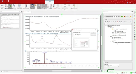 Mestrelab Mnova MSChrom software