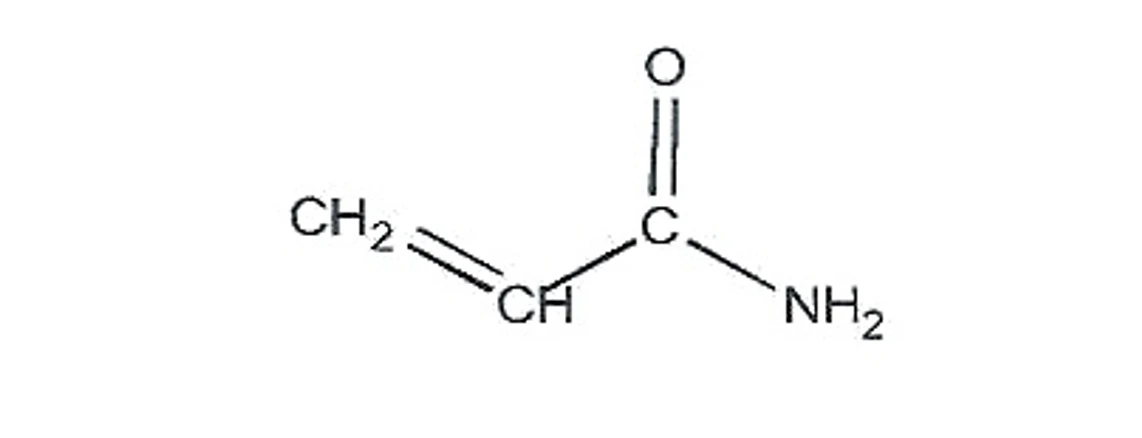 Obr. 1 Strukturní vzorec akrylamidu (C3H5NO, CAS 79-06-1)
