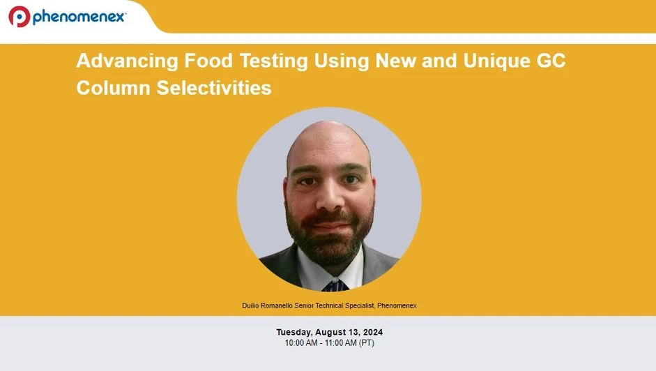 Phenomenex: Advancing Food Testing Using New and Unique GC Column Selectivities