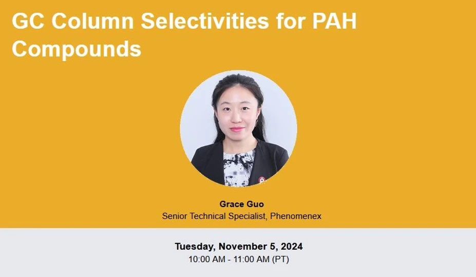 Phenomenex: GC Column Selectivities for PAH Compounds