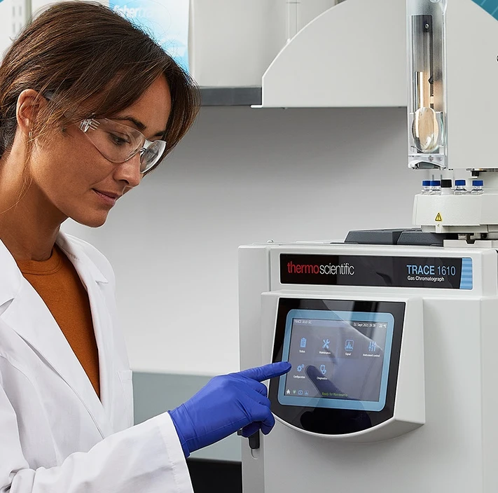 Pragolab: Touch screen display nového plynového chromatografu TRACE 1610