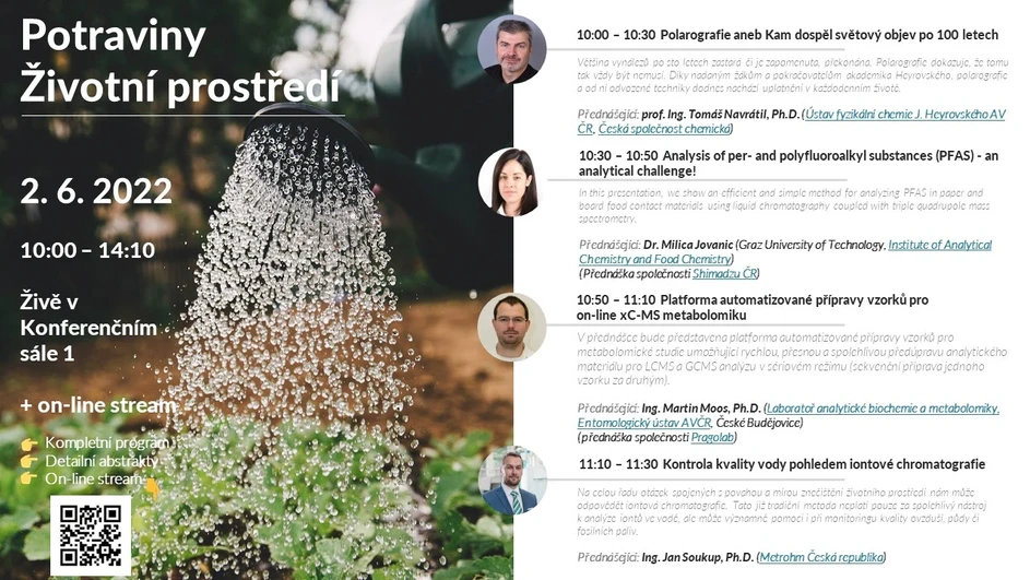 Program: Série workshopů z oblasti nejen analytické chemie Laborexpo 2022