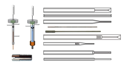 Jak vybrat GC liner pro on-column a inlety pro náplňové kolony
