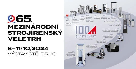 Pozvánka na Mezinárodní strojírenský veletrh v Brně (SHIMADZU)