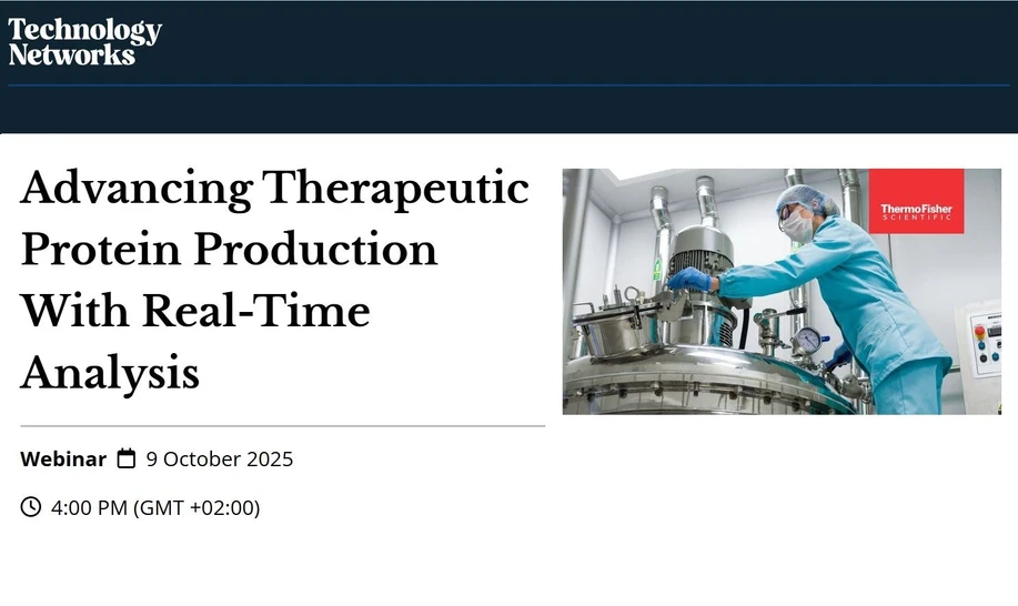 Technology Networks: Advancing Therapeutic Protein Production With Real-Time Analysis