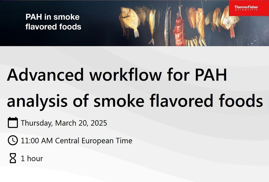 Thermo Fisher Scientific: Advanced workflow for PAH analysis of smoke flavored foods 