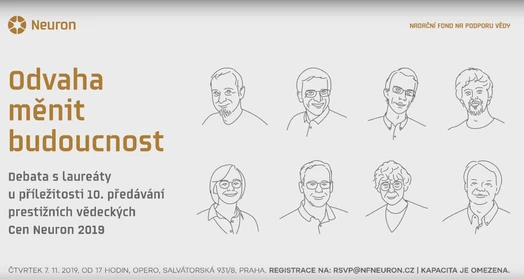 Nadační fond Neuron – Debata s laureáty cen Neuron 2019
