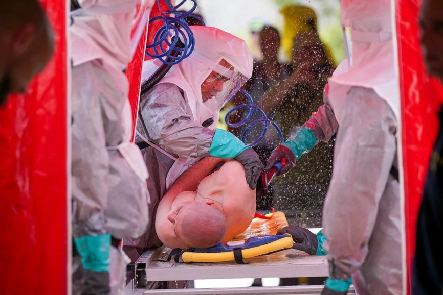 Hasičský záchranný sbor ČR: Hasiči z chemických laboratoří se zúčastnili mezinárodního CBRN tréninku Rakousku